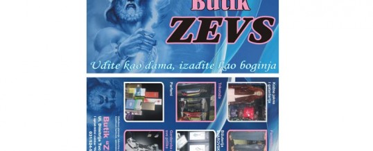 Flajer – Butik ZEVS